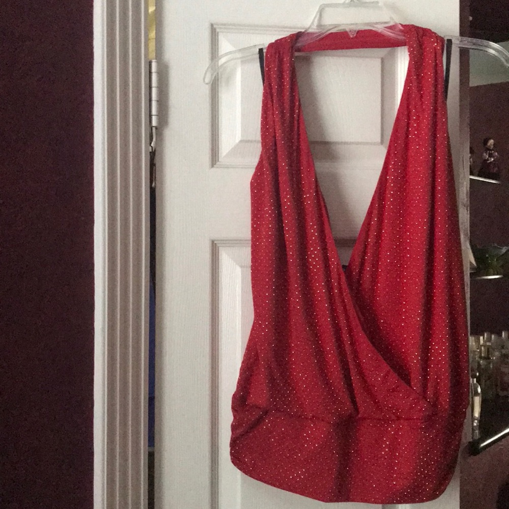 Sexy Red Cross halter top
